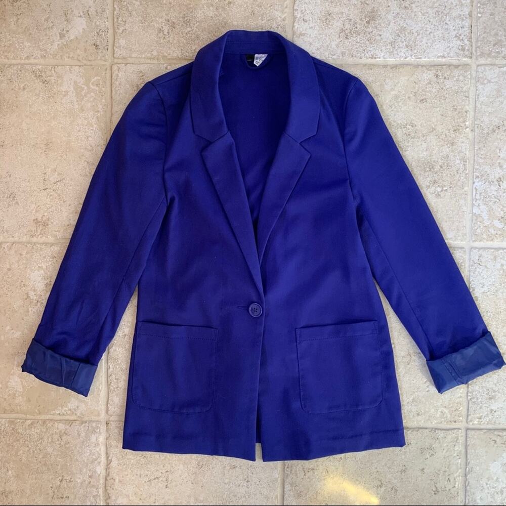 H&M long sleeve blue blazer